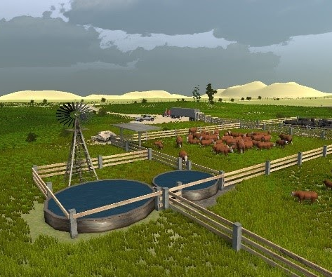 Screenshot from video game, AgPocalypse.