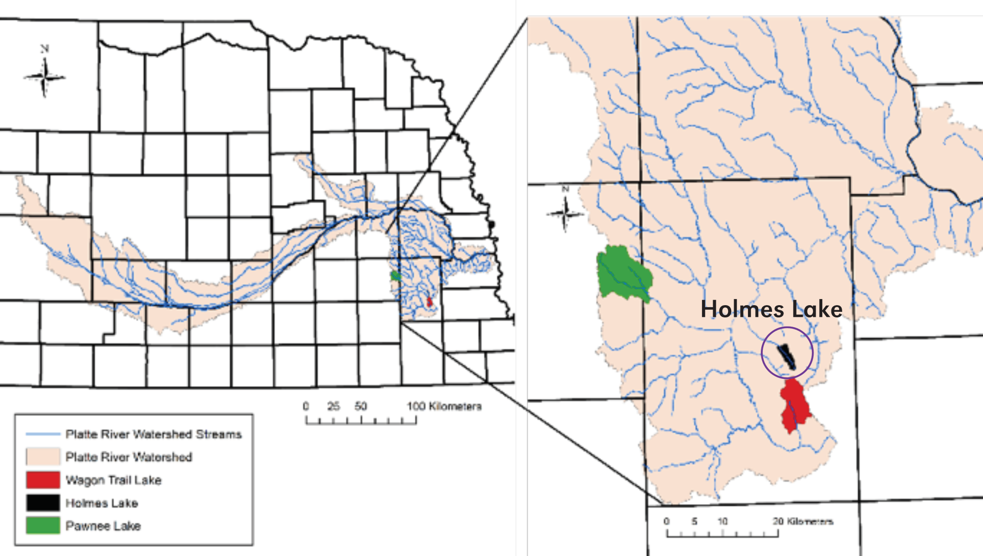 Holmes lake map